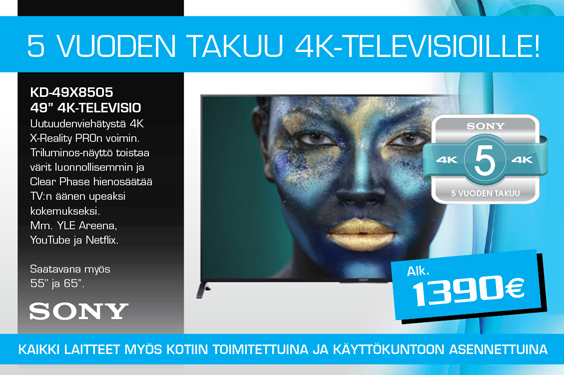 Sony 5v takuu